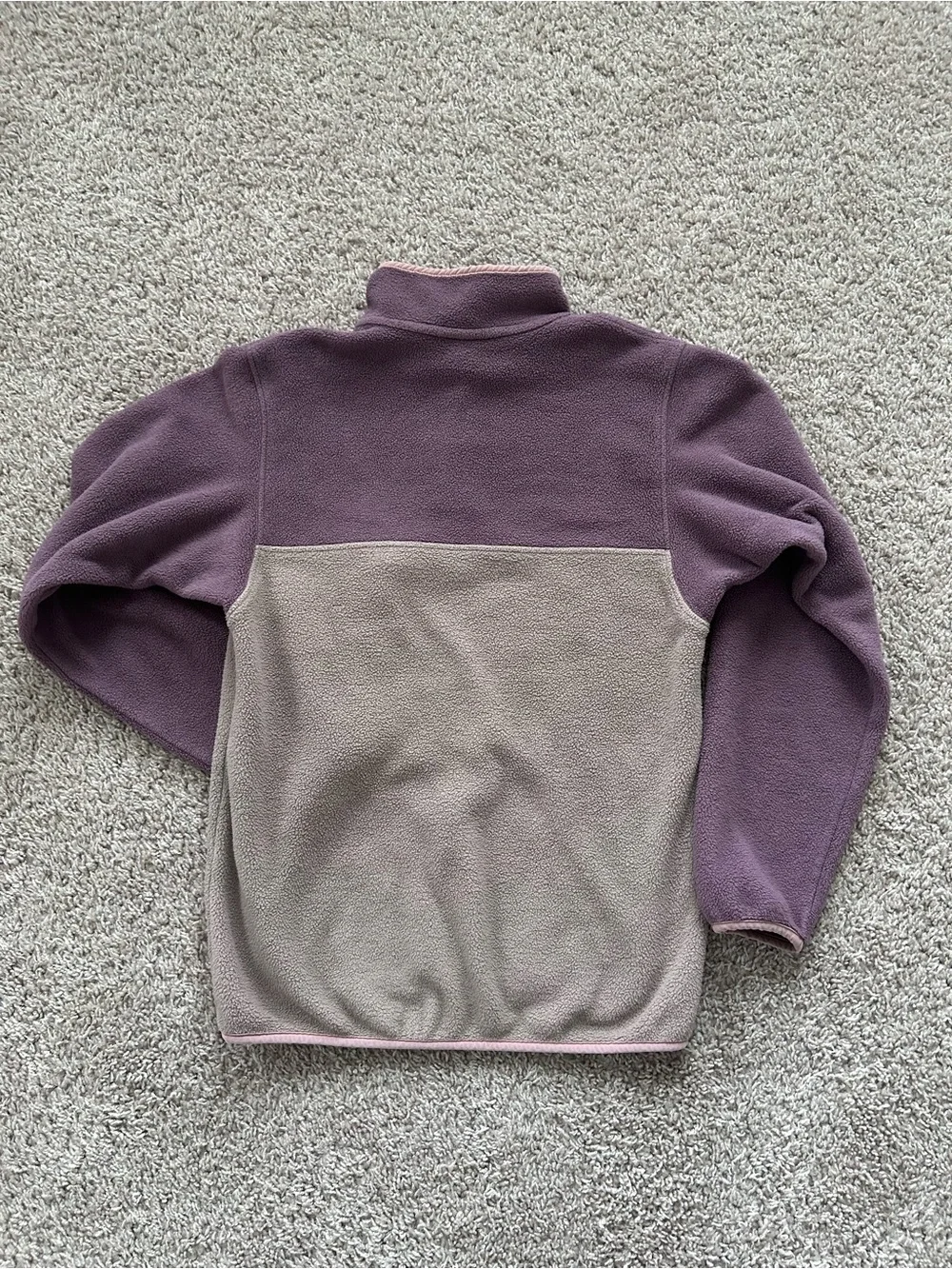 Patagonia Girls Two-Tone Cowl Snap Pullover - XL (14)